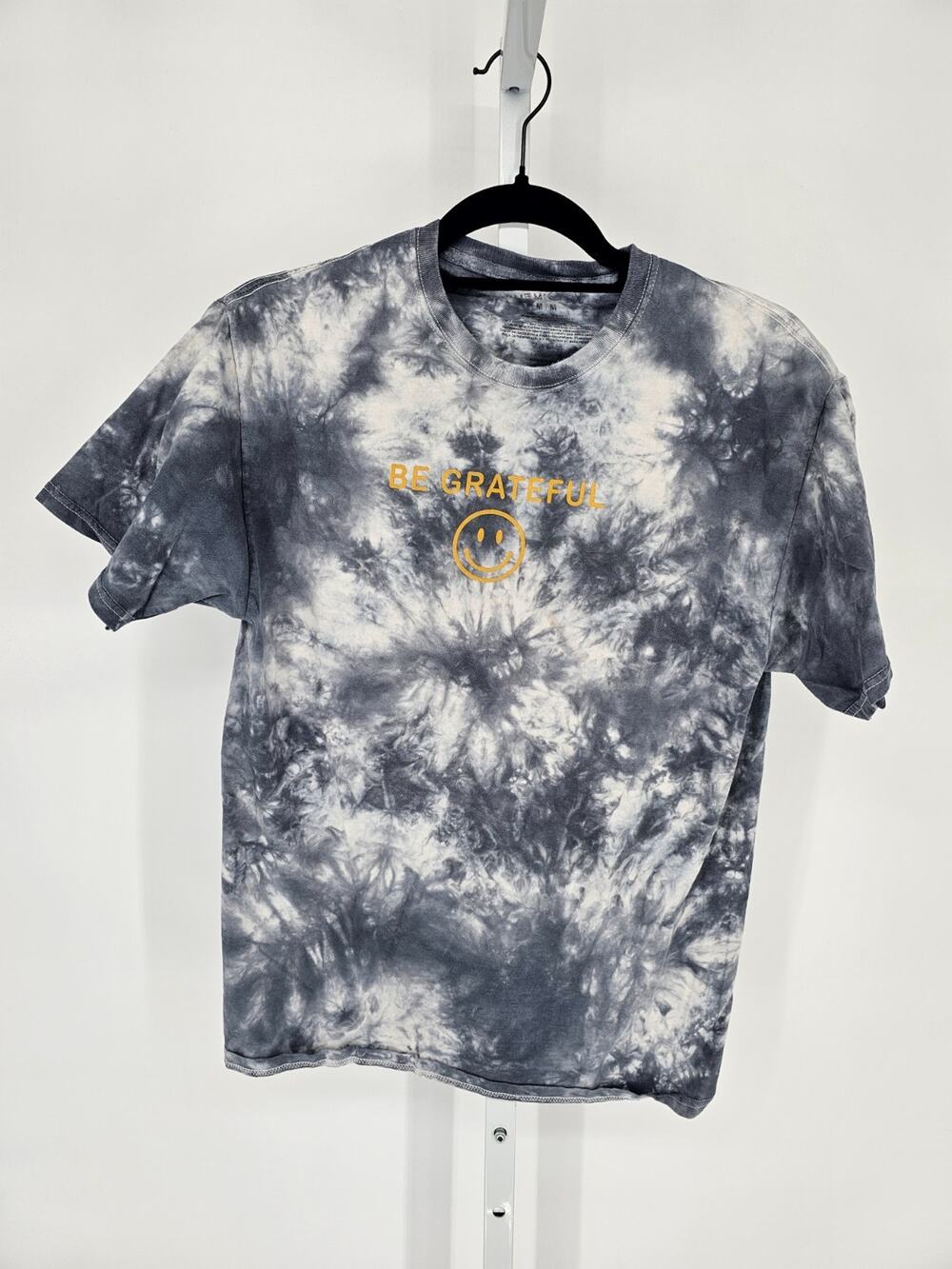 Chemistry Womens Sz M Short Sleeve Tie Dye T Shirt Be Grateful